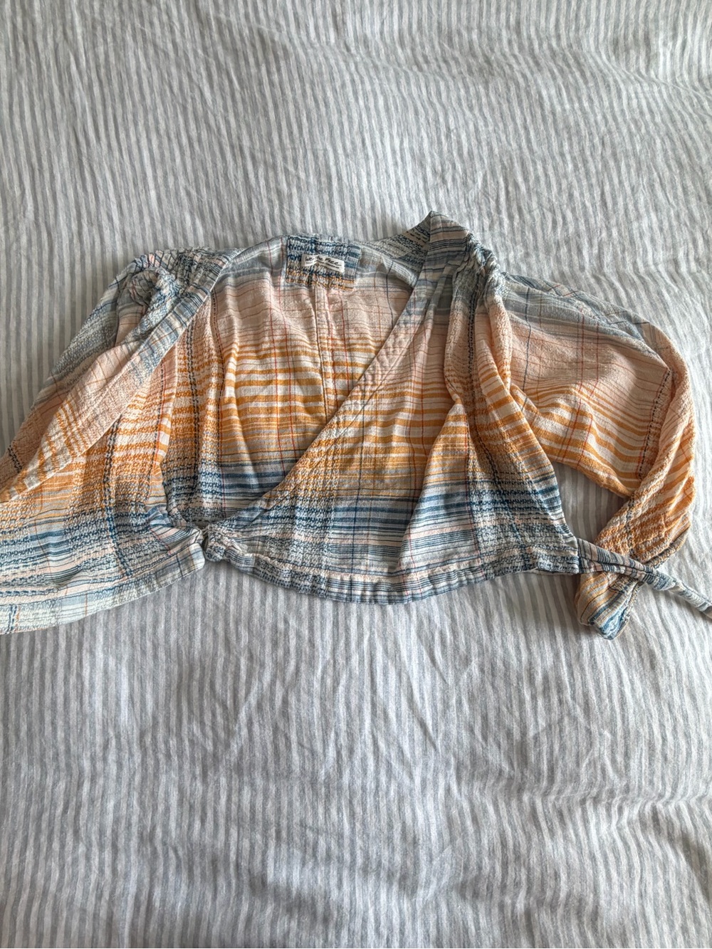 Free People Wrap Around Blouse Size - Picture 4 of 5
